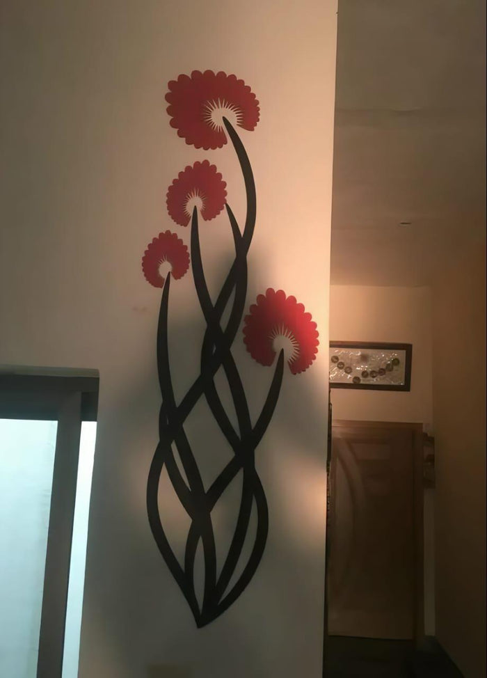 3D Wooden Flower Wall Art — 30 inch