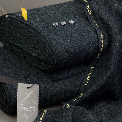 Men's Winter Wool Unstitched Suit — 4 Metres - Slate Blue